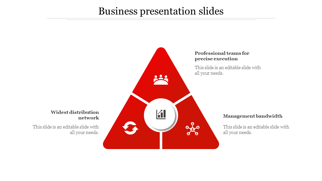 business presentation slides-Red